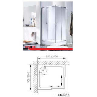 Phòng tắm vách kính Euroking EU-4515