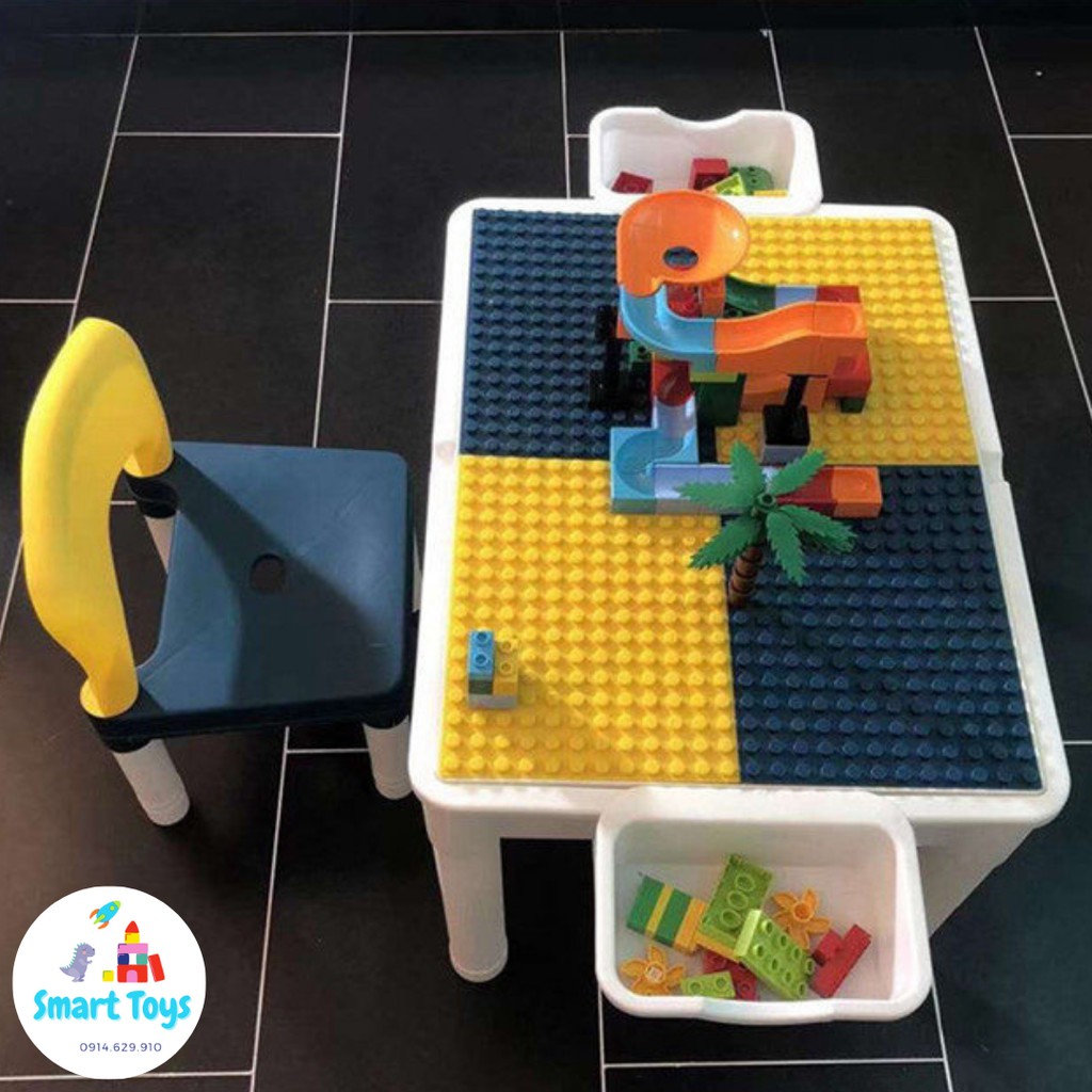 Bộ bàn Lego đa năng cho bé, Bàn học cho bé