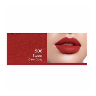 SON LÌ VACOSI 506 CAM ĐỎ CHÁY Color Matte Lipstick Sweet - OLIX