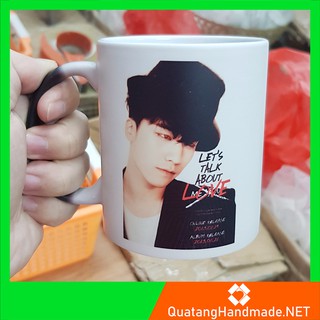 Cốc Sứ Cafe Biến Nhiêt Quai C In Hình Theo Yêu Cầu - Cốc Cặp Đôi - Quà Lưu Niệm - Quà Tặng Sinh Nhật - Handmade Độc Đáo