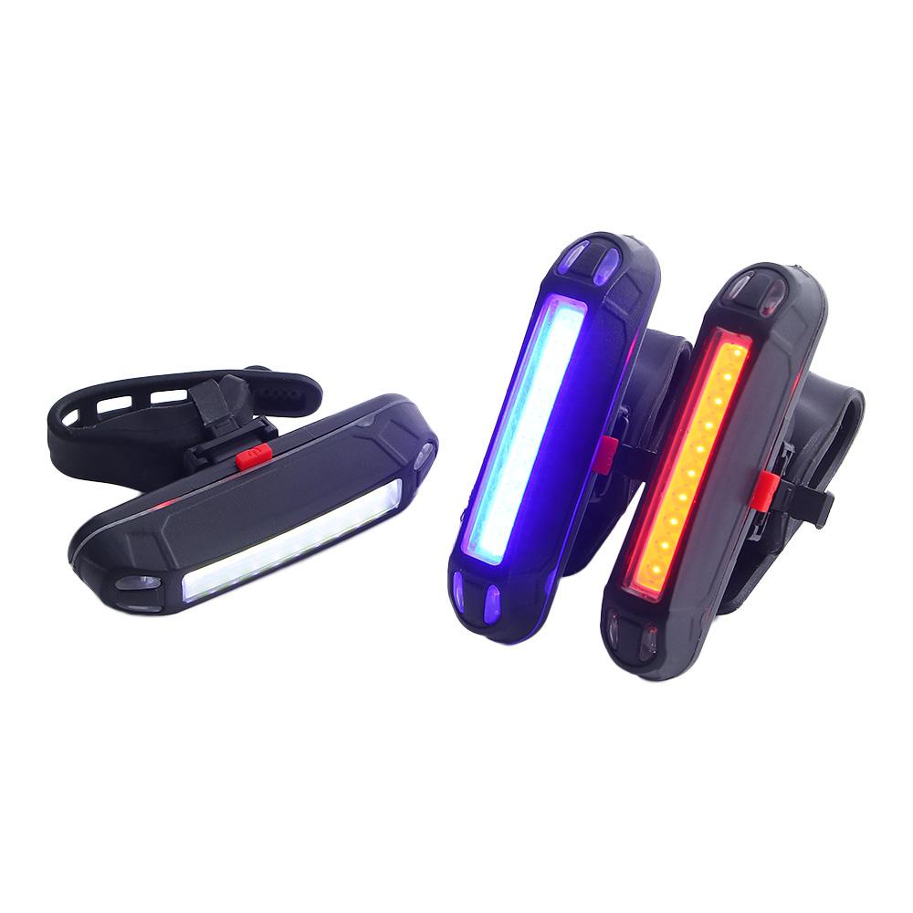 Dải Đèn LED Nhiều Màu Gắn Đuôi Xe Đạp Có Thể Sạc Lại Bằng Cổng USB