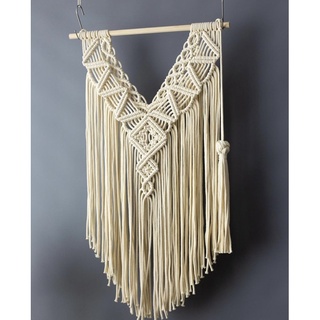(35x55)thảm/rèm dây thừng macrame treo tường trang trí.