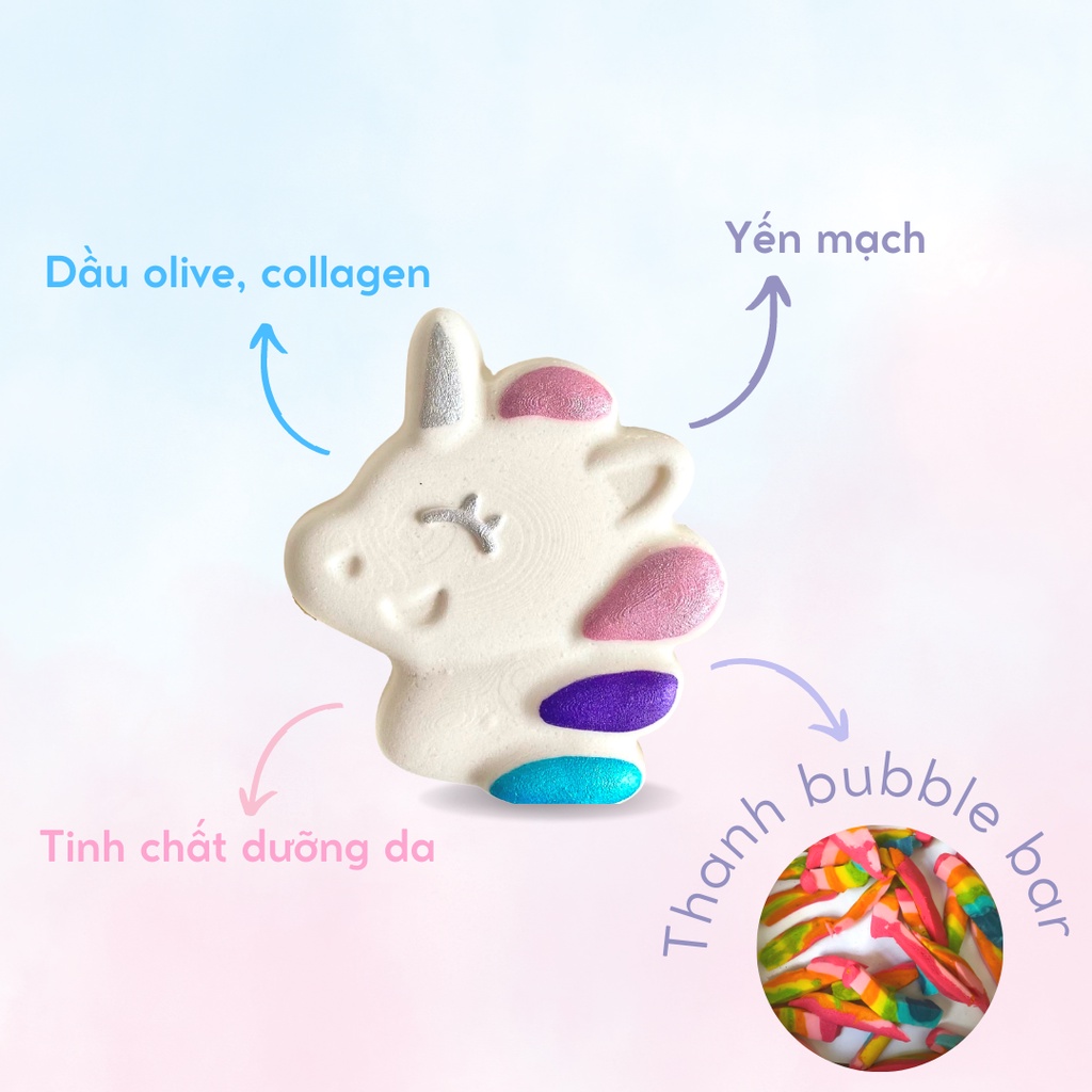 HARMONY [Labbi] Bath bomb / Viên sủi bồn tắm / Bom tắm / Viên thả bồn tắm / Bathbomb