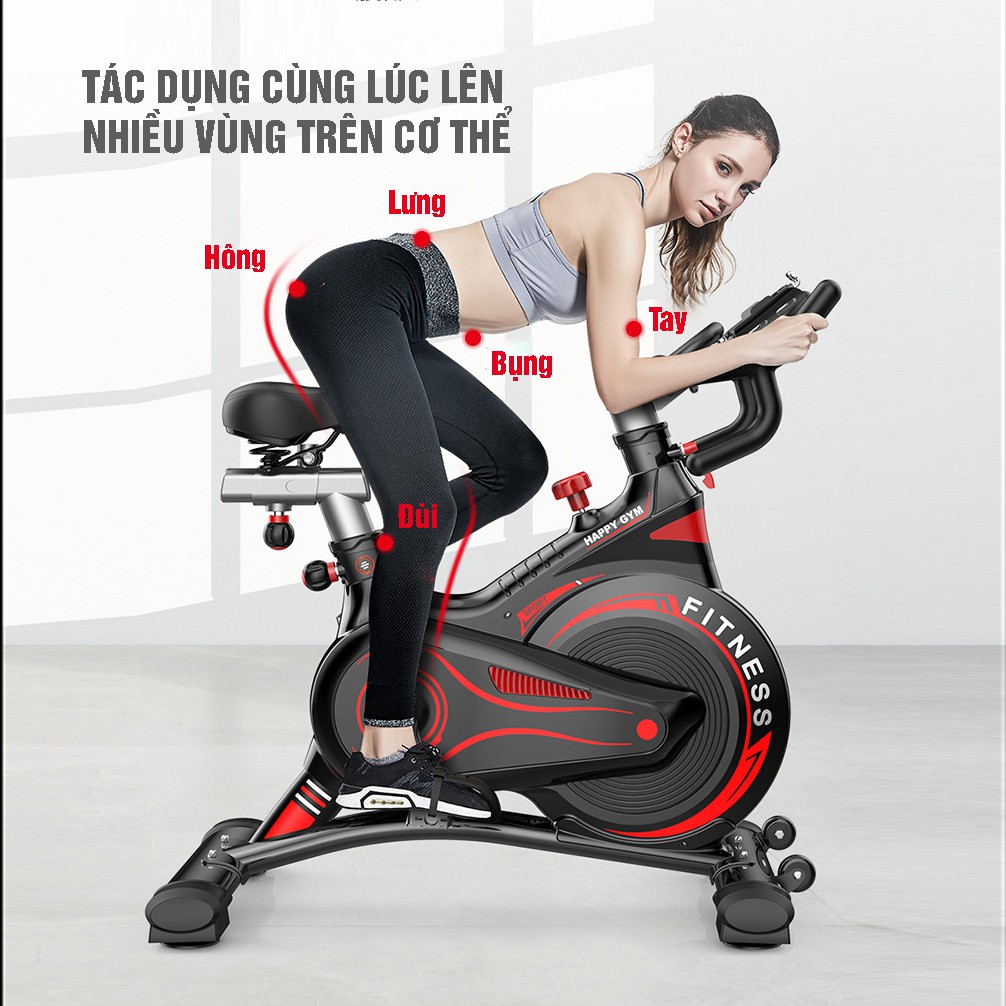 Xe đạp tập gym tại nhà cao cấp  -  Jobur S500 - Bánh đà kháng từ + Đo nhịp tim Tặng kèm bình giữ nhiệt và tai nghe