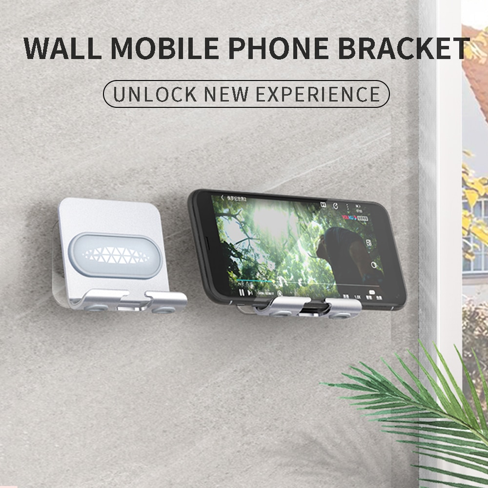 ACCEZZ 4-12 inch Giá đỡ di động có thể điều chỉnh trên tường cho OPPO Samsung Universal Phone