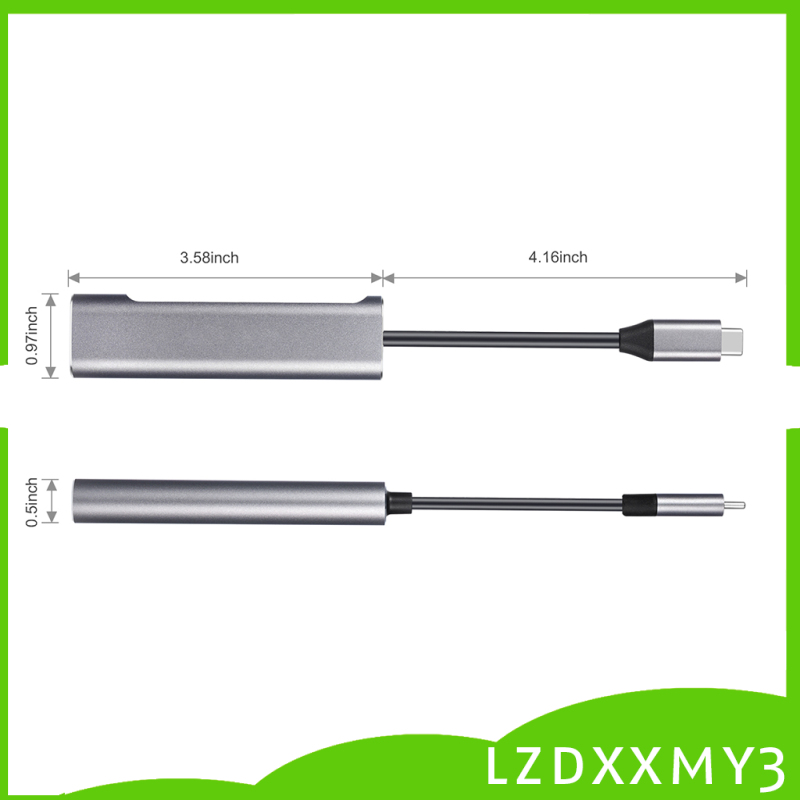 HOT Aluminum USB C Hub Type C to 4K HDMI USB 3.0 2.0 PD Port for MacBook Pro | BigBuy360 - bigbuy360.vn