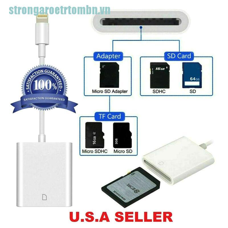 Đầu Đọc Thẻ Nhớ Sd Cho Iphone X,Xs Max 8 9 10 Ipad Pro | BigBuy360 - bigbuy360.vn