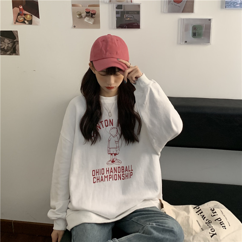 Áo Sweater In Hình Hoạt Hình Phong Cách Hàn Quốc Cho Nữ | BigBuy360 - bigbuy360.vn