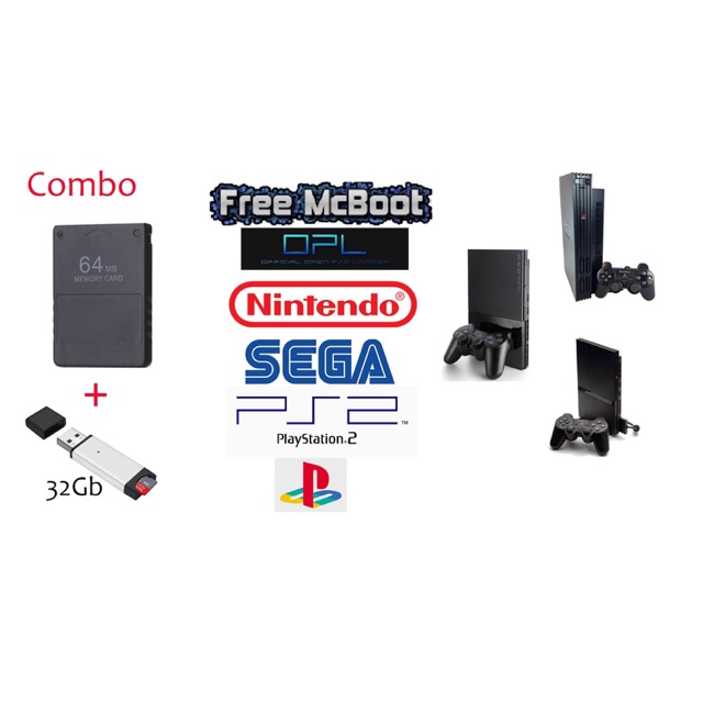 Combo thẻ boot + usb game tất cả hệ máy ps2