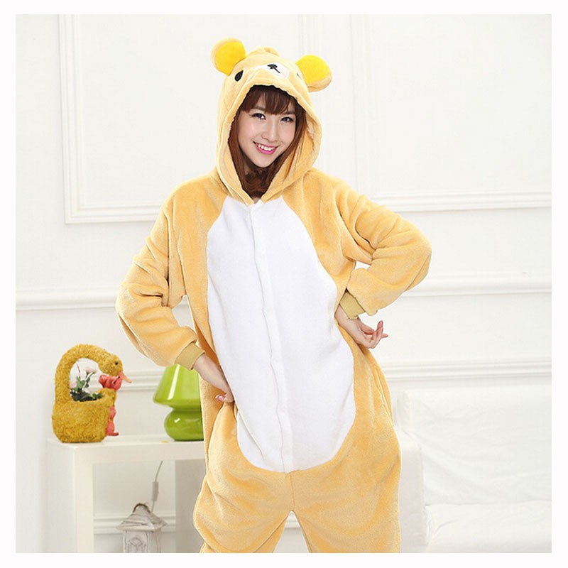 Bộ đồ ngủ liền thân hình Rilakkuma đáng yêu cho người lớn và trẻ em | WebRaoVat - webraovat.net.vn