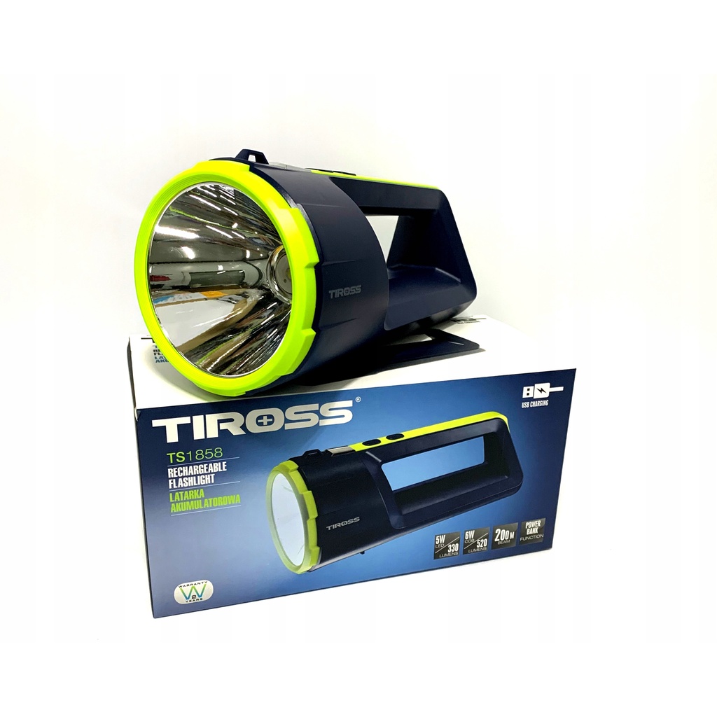 [ Chính hãng - Lỗi 1 đổi 1 ] Đèn pin sạc điện Tiross 2 trong 1 TS689 | TS682 | TS1858 (Bảo hành 6 tháng)