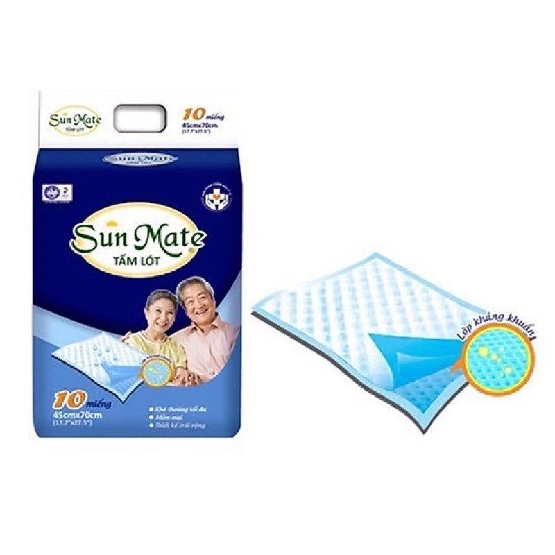 Tấm Lót Người Già Sunmate 10 miêng( thấm hút vượt trộ