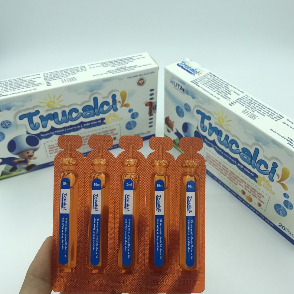 Siro CANXI hữu cơ & VITAMIN D3 K2 vị vani sữa - Giúp bé cao lớn - Hộp 20 ống