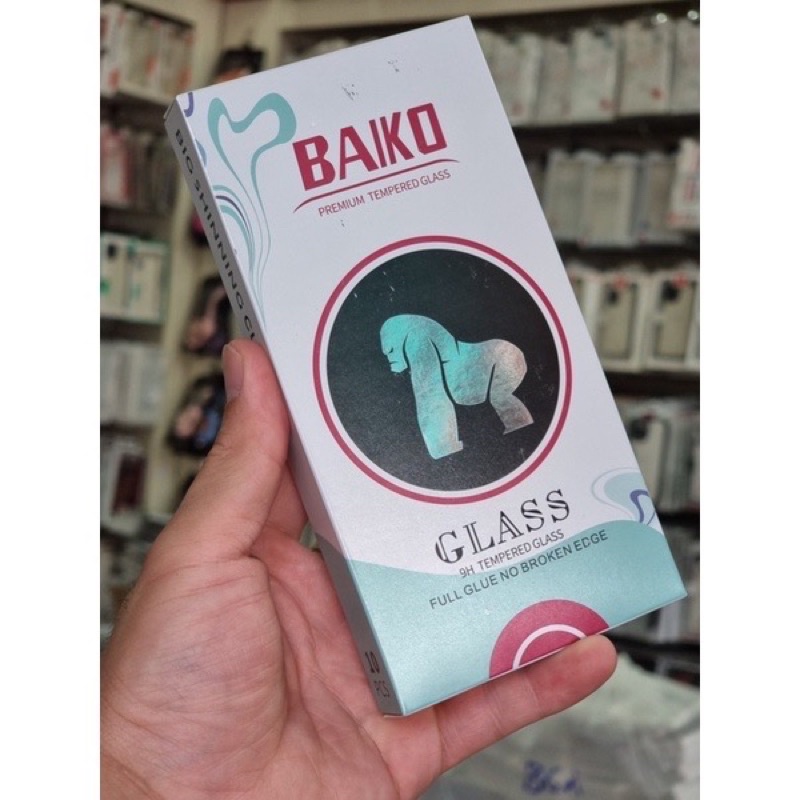 Kính cường lực Baiko Full màn hình dẻo cho iPhone 14 Pro Max, 13 Mini, 13 Pro Max, 12 Pro Max, 11, 11 Pro Max Xs Max, XR