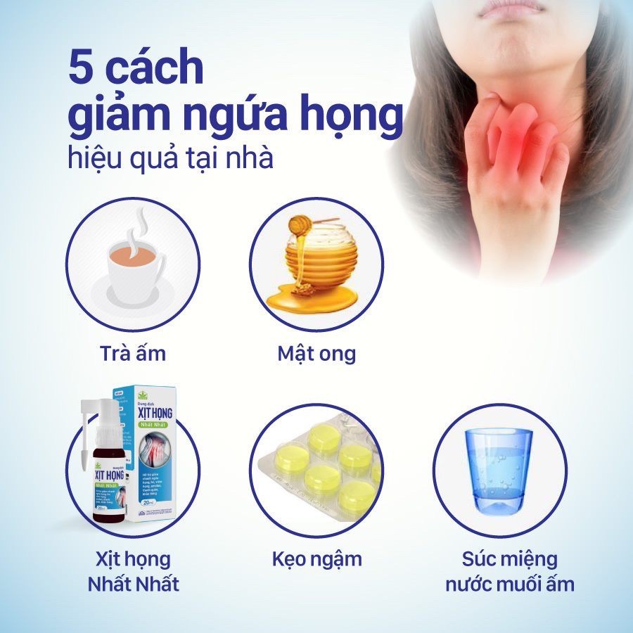 Dung Dịch Xịt Họng Nhất Nhất 20ml - Hỗ trợ làm giảm nhanh viêm họng, ho, khản tiếng