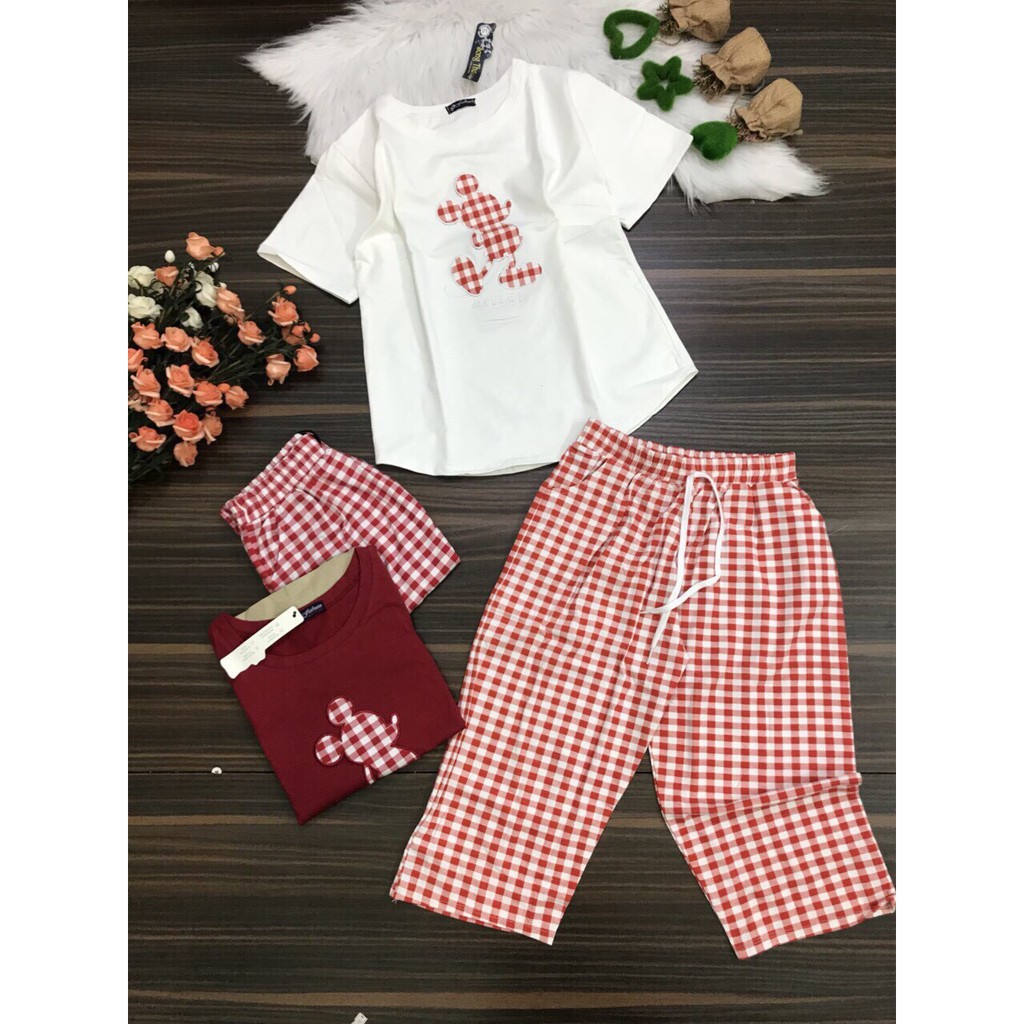 Đồ bộ nữ xinh kèm quần lửng