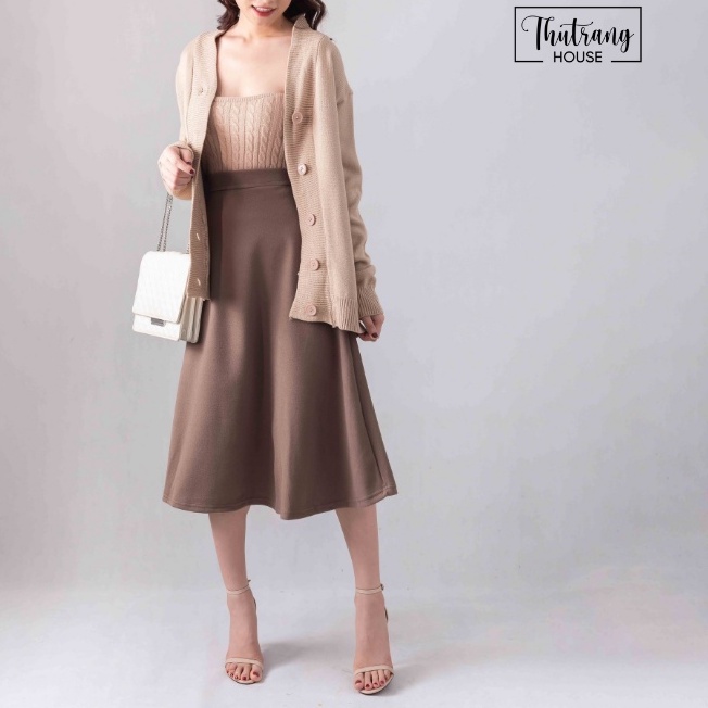 Chân váy dạ dáng dài midi cao cấp ulzzang hàn quốc cho nữ MSP501