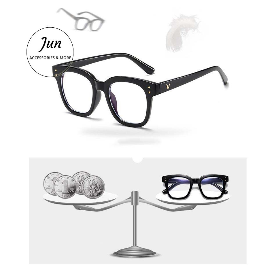 Kính Mát Giả Cận Unisex GM Wild Wild Thay Được Tròng Cận - Kính Mắt Chữ V Phong Cách Hàn Quốc Chống Tia UV400 | BigBuy360 - bigbuy360.vn