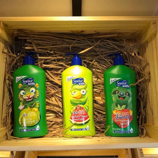 Sữa tắm gội Suave Kids 3in1 , chai 532ml