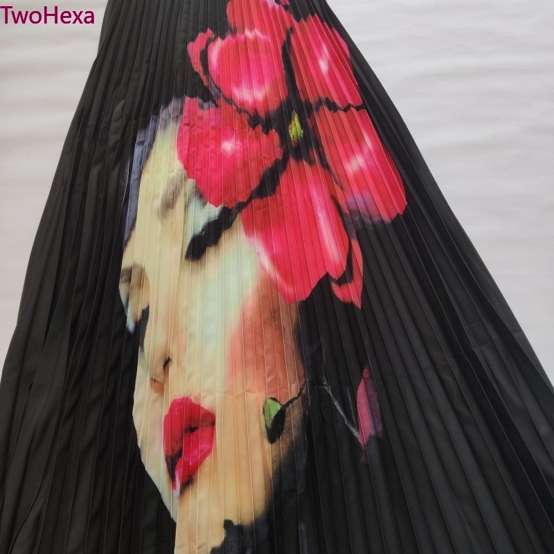 Chân Váy Tutu Dài Xếp Ly Lưng Cao Co Giãn In Họa Tiết Hoạt Hình Phong Cách Hồi Giáo Cho Nữ 2022