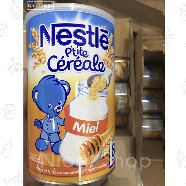 Bột lắc sữa Nestle Pháp hộp 400g đủ vị