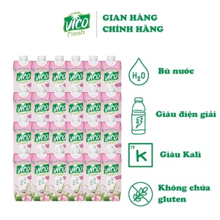 Nước dừa acp vico fresh hương vị sen - thùng 24 hộp