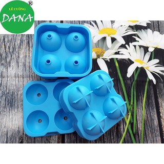 khuôn silicon mochi 4 ô ( màu trắng )