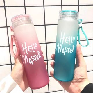 [Sẵn Sỉ Loại 1]BÌNH NƯỚC GIỮ NHIỆT THỦY TINH CHỊU NHIỆT HELLO MASTER My Bottle