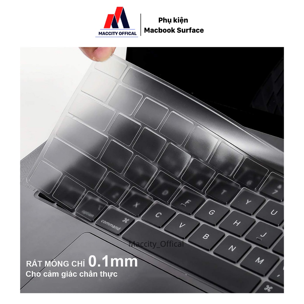 PHỦ BÀN PHÍM TRONG SUỐT TPU DÀNH CHO MACBOOK-SIÊU MỎNG, CHỐNG NƯỚC, CHỐNG BỤI BẨN TỐT