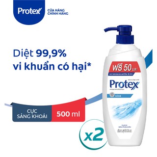 Bộ 2 sữa tắm diệt 99.9% vi khuẩn Protex Fresh sạch sảng khoái 500ml/chai