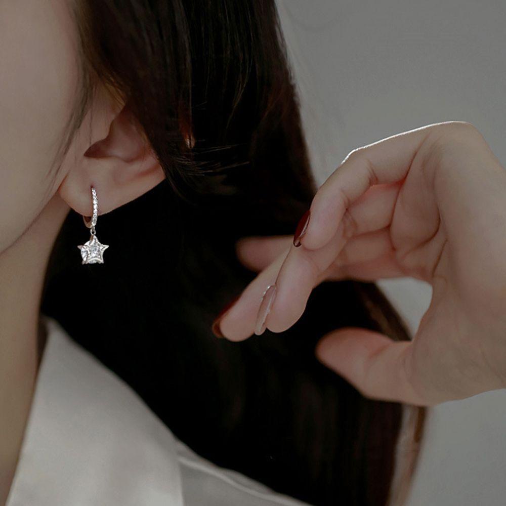 Bông Tai Dạng Vòng Thiết Kế Hình Học Ngọt Ngào Thời Trang Cho Nữ|Khuyên Tai Ngôi Sao Baroque