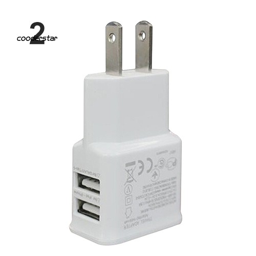 Củ Sạc 2 Cổng Usb 5v 2.1a Cho Samsung Iphone Ipad Ipod