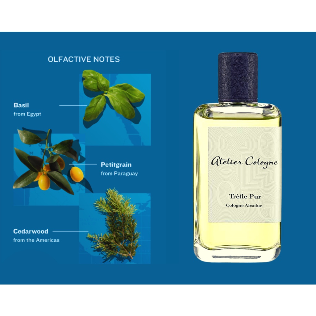 12ml ⁂︎ Nước Hoa 𝗔𝗧𝗘𝗟𝗜𝗘𝗥 Cologne Trefle Pur EDT