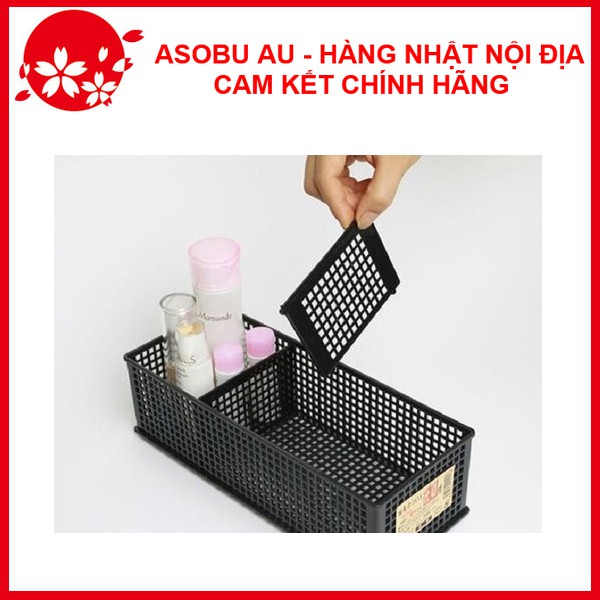 Khay đựng vật dụng chia ngăn dạng lưới Inomta thiết kế 2 vách ngăn, có thể lắp ráp thành 3 ngăn NỘI ĐỊA NHẬT BẢN