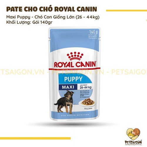 [CHÍNH HÃNG] ROYAL CANIN - THỨC ĂN ƯỚT CHO CHÓ MAXI PUPPY - GÓI 140G