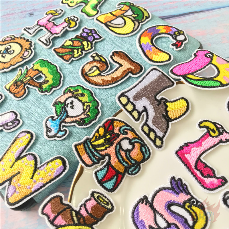 ❣️ Sticker Ủi Thêu Hình Động Vật Và Cây Cối Hoạt Hình Dễ Thương ❣️ 1 Miếng Dán Ủi Quần Áo Hình Huy Hiệu 4CM