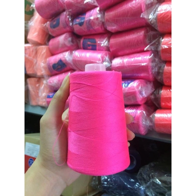 chỉ may màu Hồng loại 5000m may gia đình và công nghiệp