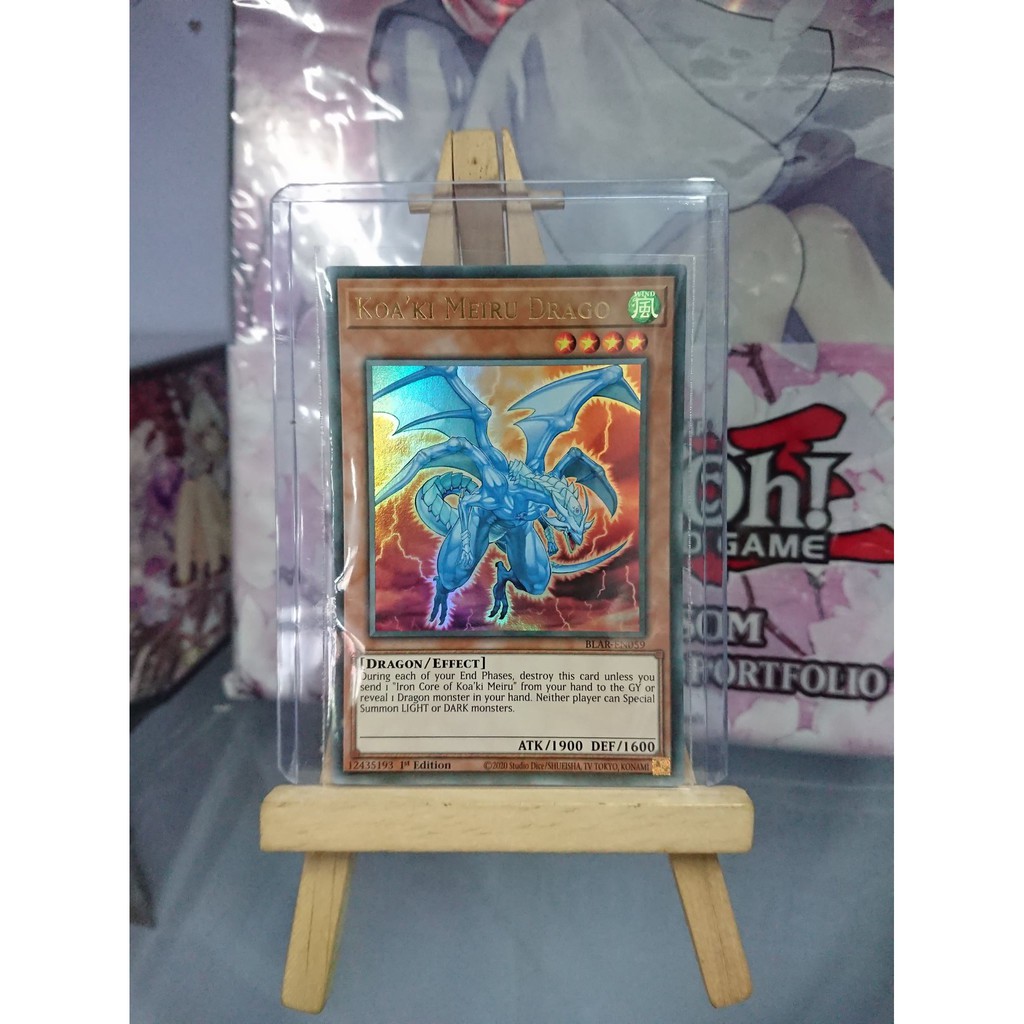 [ dưa hấu yugioh ] Lá bài thẻ bài Yugioh Koa'ki Meiru Drago – Ultra Rare - Tặng bọc bài nhựa bảo quản