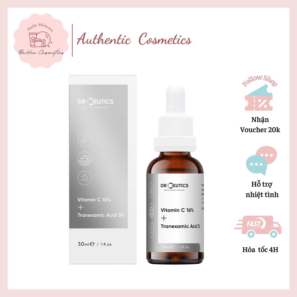 Serum Làm Sáng Da Mờ Thâm Sạm VITAMIN C 16% + TRANEXAMIC ACID 3% DrCeutics