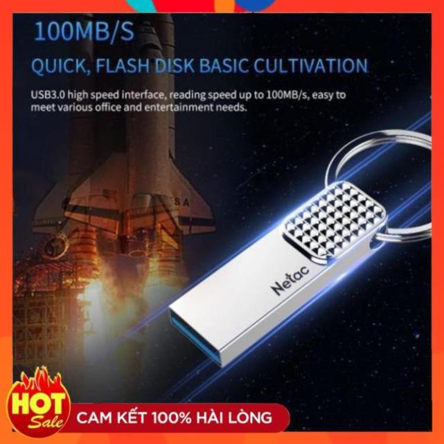 [Chính Hãng] USB Netac 32Gb U276 3.0 Flash Drive- màu bạc bảo hành chính hãng 5 năm