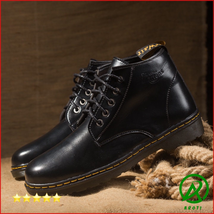 Giày Cao Cổ Nam AROTI Boot Da Chất Đẹp Cao Cấp,Đế Khâu Chắc Chắn Form Mạnh Mẽ,Cực Nam Tính Màu Nâu,Đen-Đủ size M354-N VN