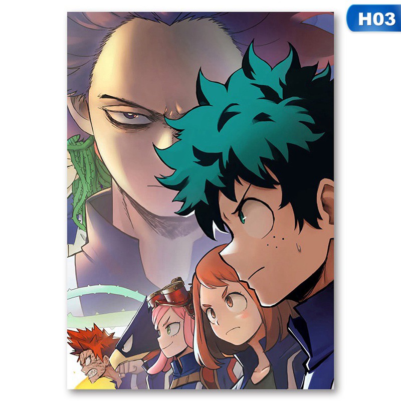 Tranh treo poster hoạt hình anime Nhật Bản My Hero Academia
