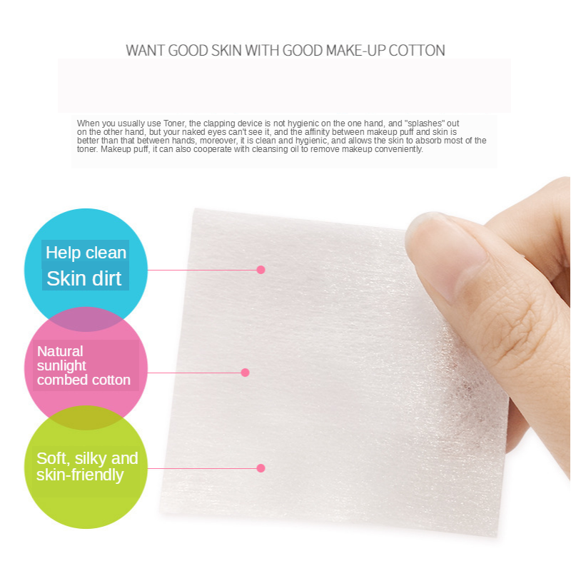 Bộ 100 Miếng Bông Tẩy Trang Bằng Cotton Hữu Cơ Tái Sử Dụng Được