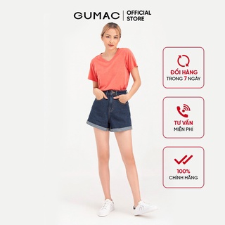 Quần short jeans nữ GUMAC phong cách năng động, cá tính QJB731
