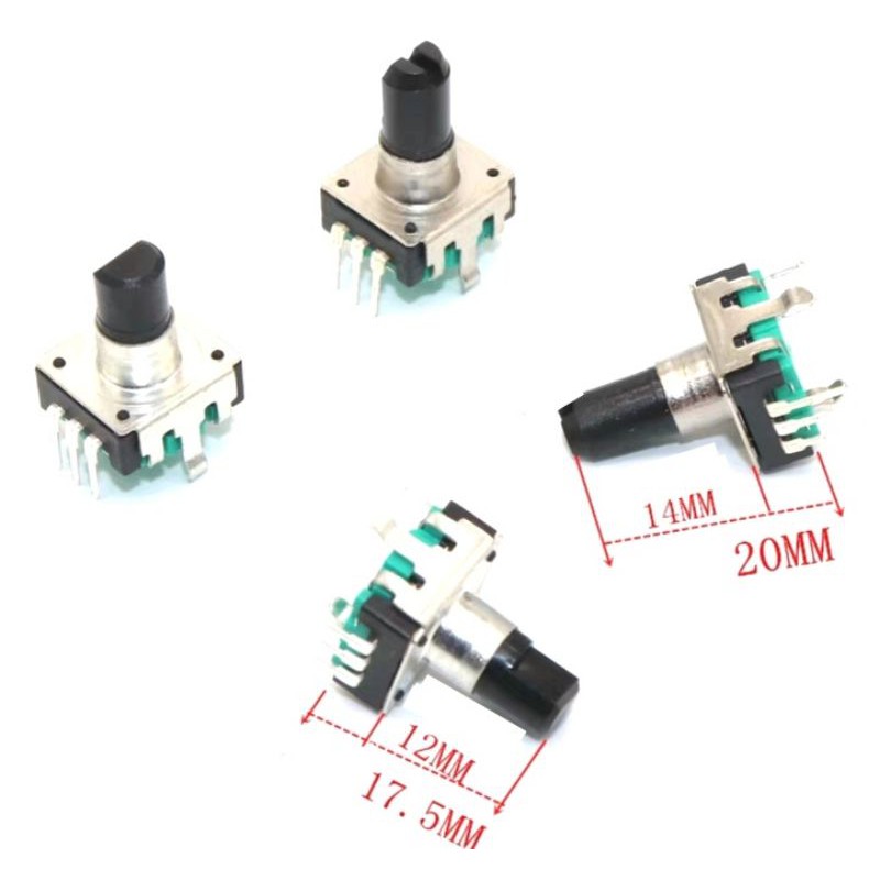 Núm xoay encoder EC12 5 chân 24 xung có công tắc