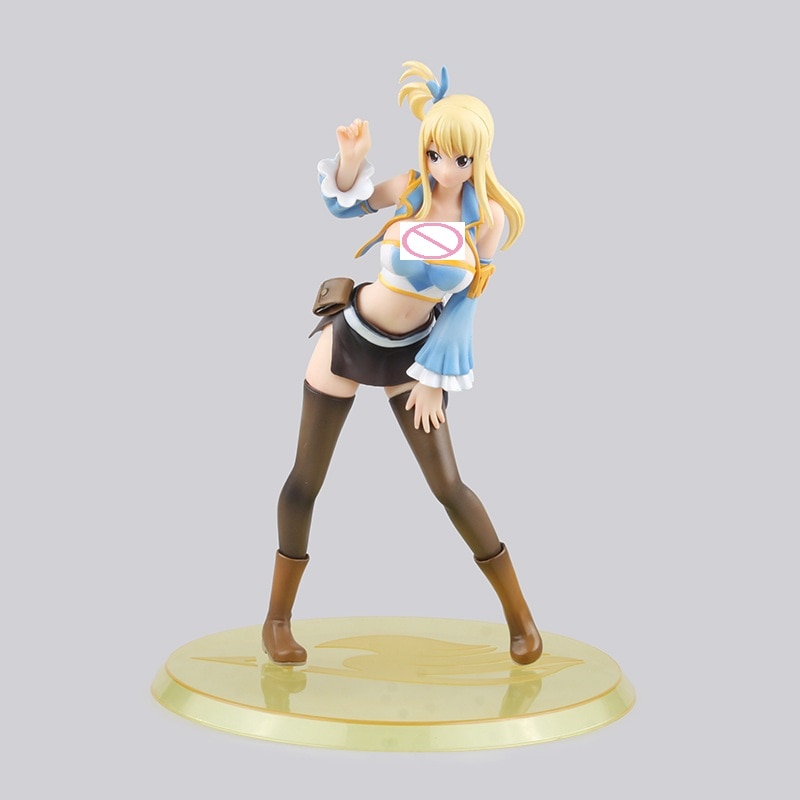 *Japan Anime Fairy Tail Lucy Heartfilia 8" Sexy Cast Off PVC Figure 1/7 scale brand New free shipping*