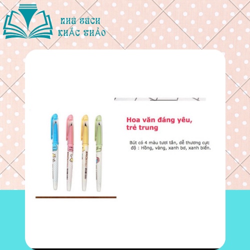 Bút máy kim tinh ngòi trơn MG 60105 và 60106 ,60107 luyện viết chữ đẹp