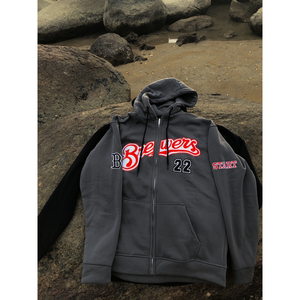 Hoodie dây kéo số 22