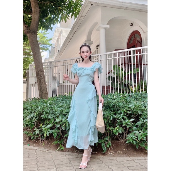 Đầm bèo ngực nút bọc 3M  - Siu ngọt ngào 🍫🍭 Gợi ý hay ho cho du lịch biển nhé➡️Màu :xah hồng