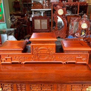 Đế Tam Cấp Gỗ Hương Đặt Đồ Thờ Cúng,Tượng Phật - ẢNH THẬT HÀNG THẬT
